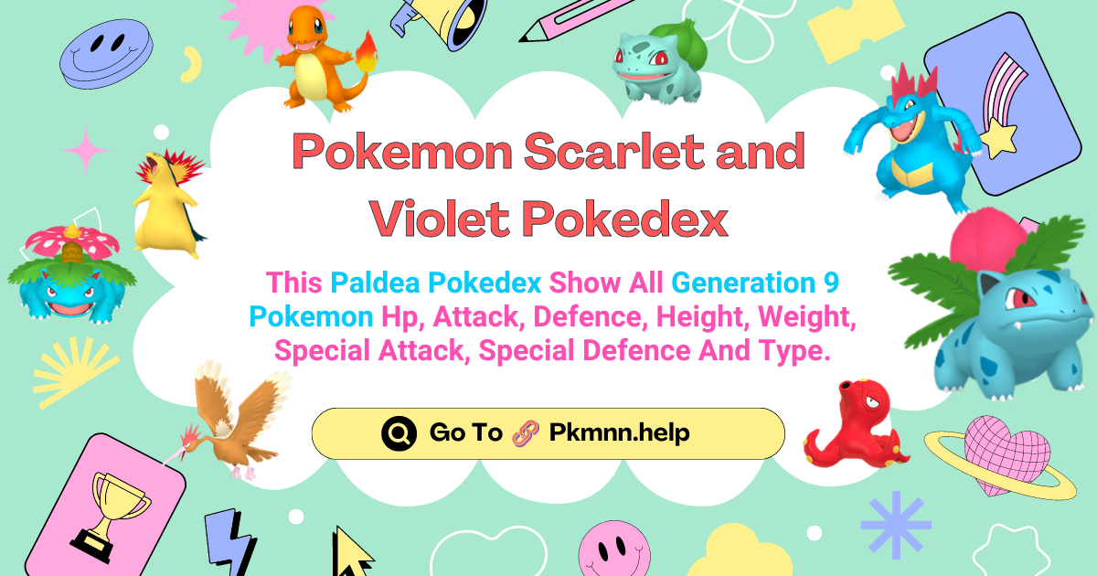 pokemon scarlet and violet pokedex